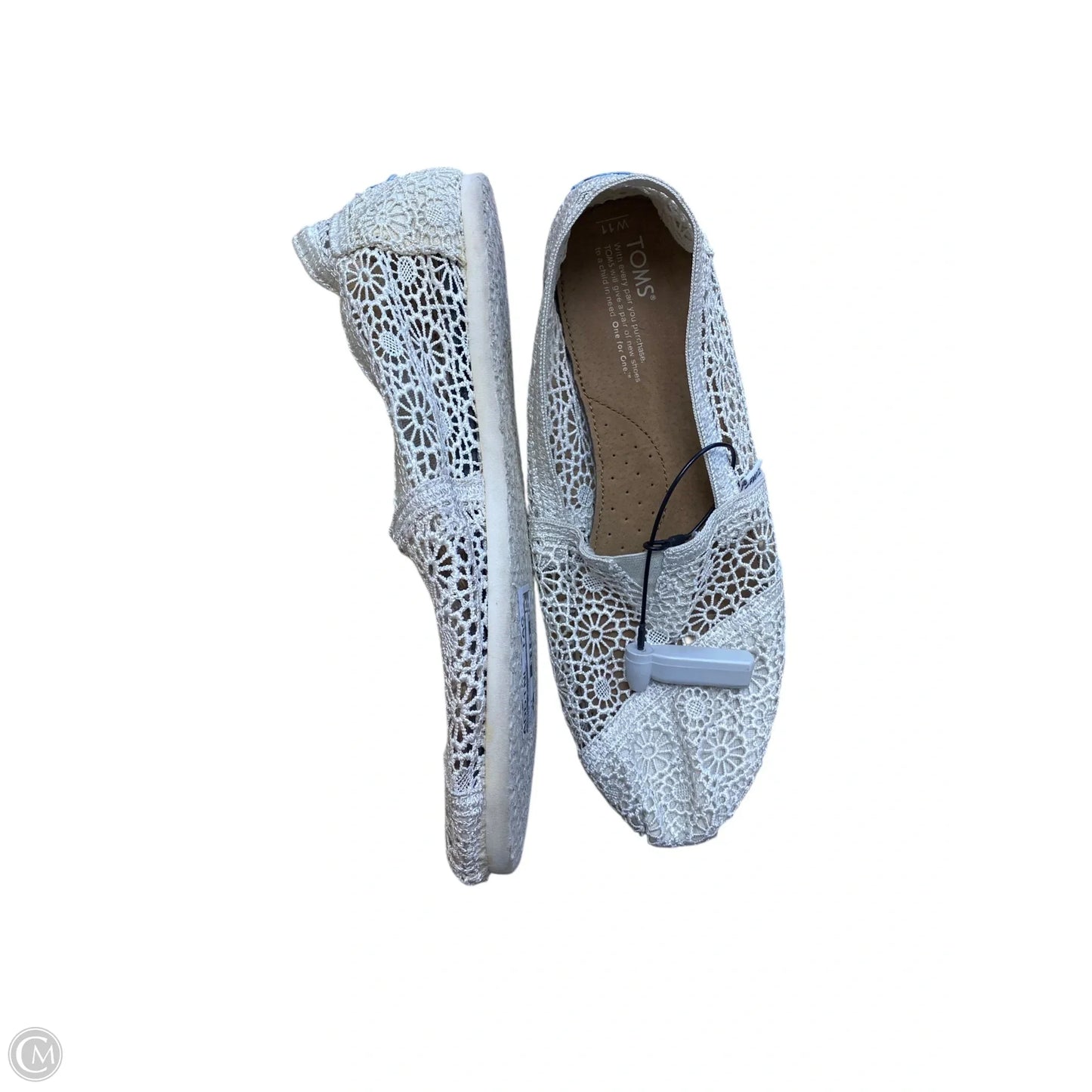 Shoes Flats By Toms In White, Size: 11