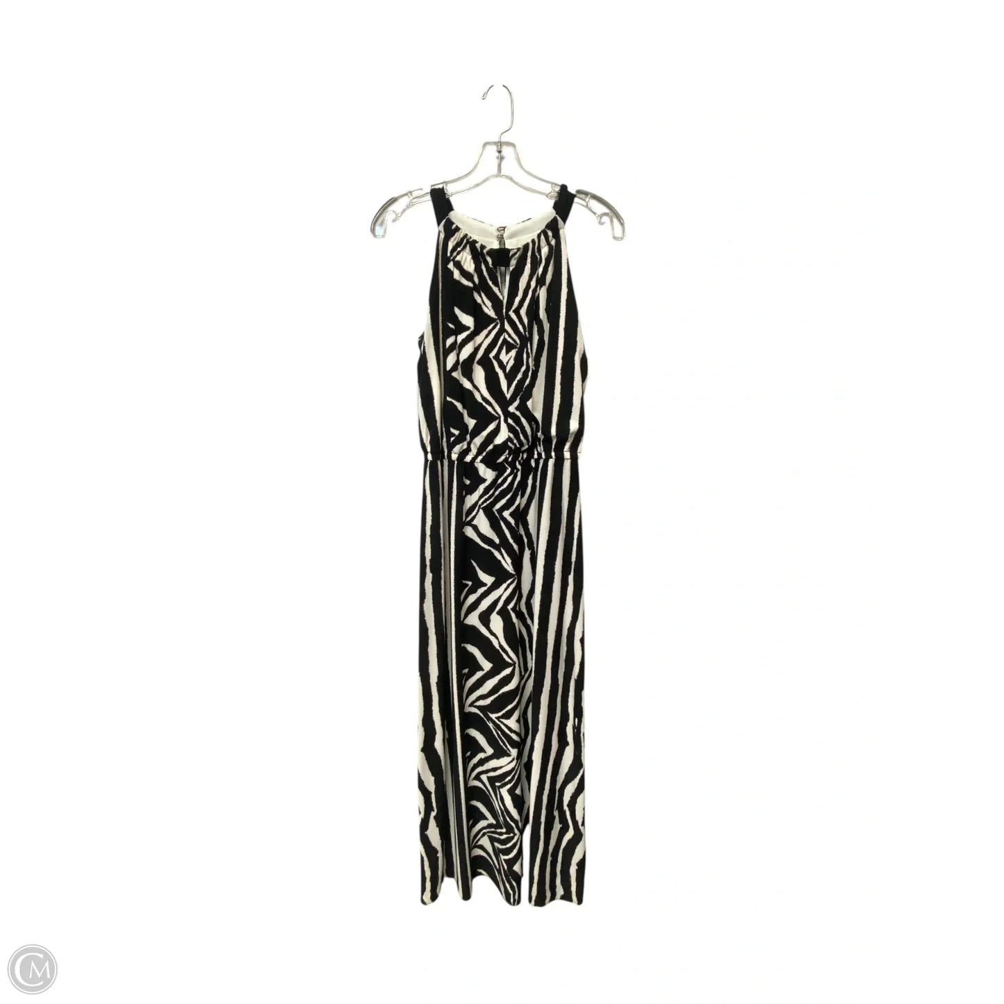 Dress Casual Maxi By Chicos In Black & White, Size: 0
