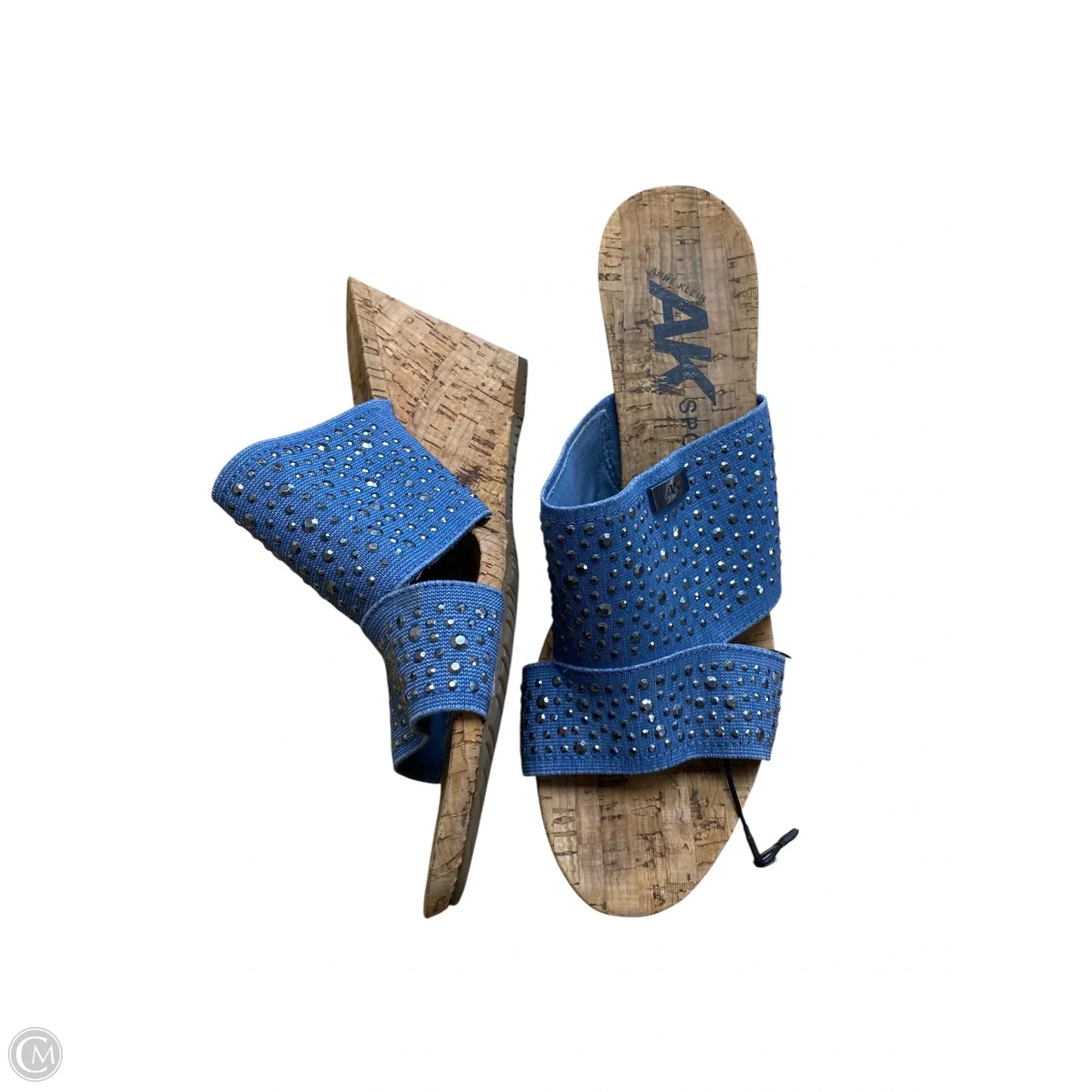 Shoes Heels Wedge By Anne Klein In Blue, Size: 10