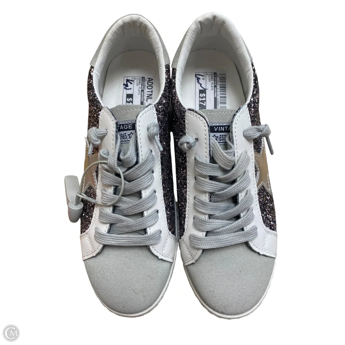 Shoes Flats By Vintage Havana In Silver, Size: 8