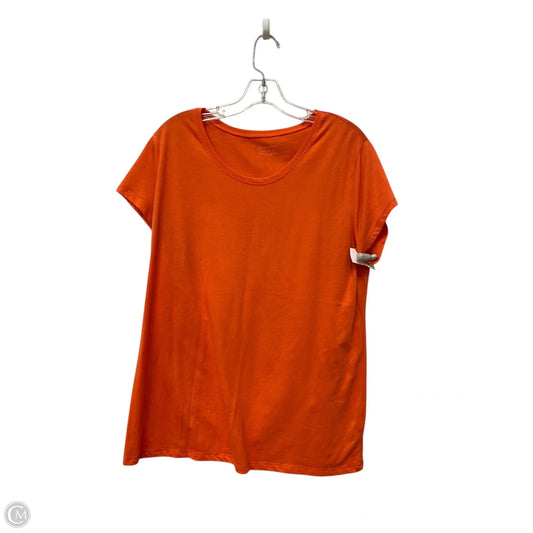 Top Short Sleeve By No Boundaries In Orange, Size: 3x