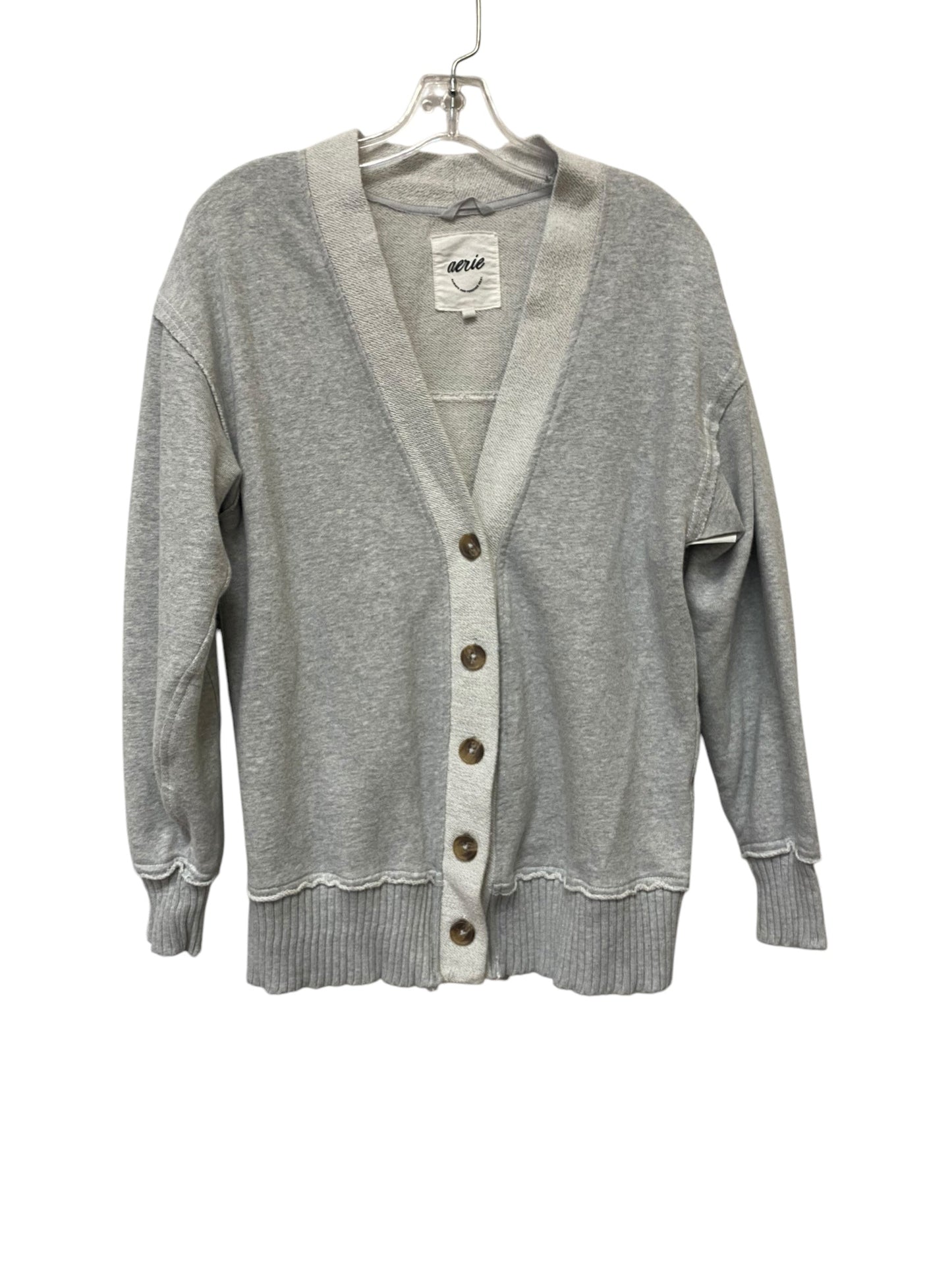 Cardigan By Aerie In Grey, Size: Xs