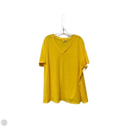 Top Short Sleeve Basic By Cato In Yellow, Size: 26