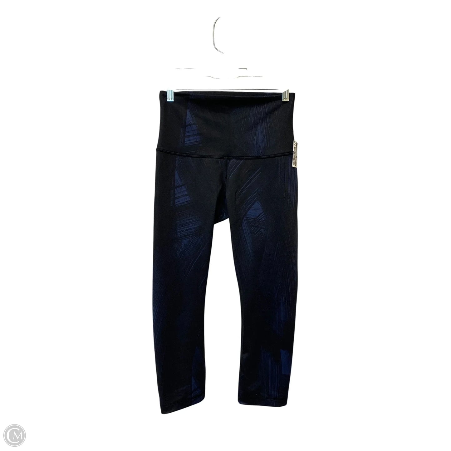 Athletic Capris By Lululemon In Black & Blue, Size: 6