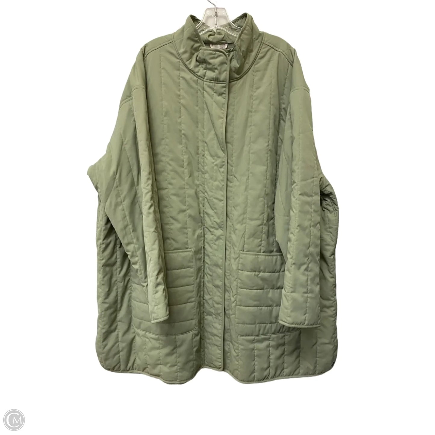 Coat Puffer & Quilted By Calia In Green, Size: 3x