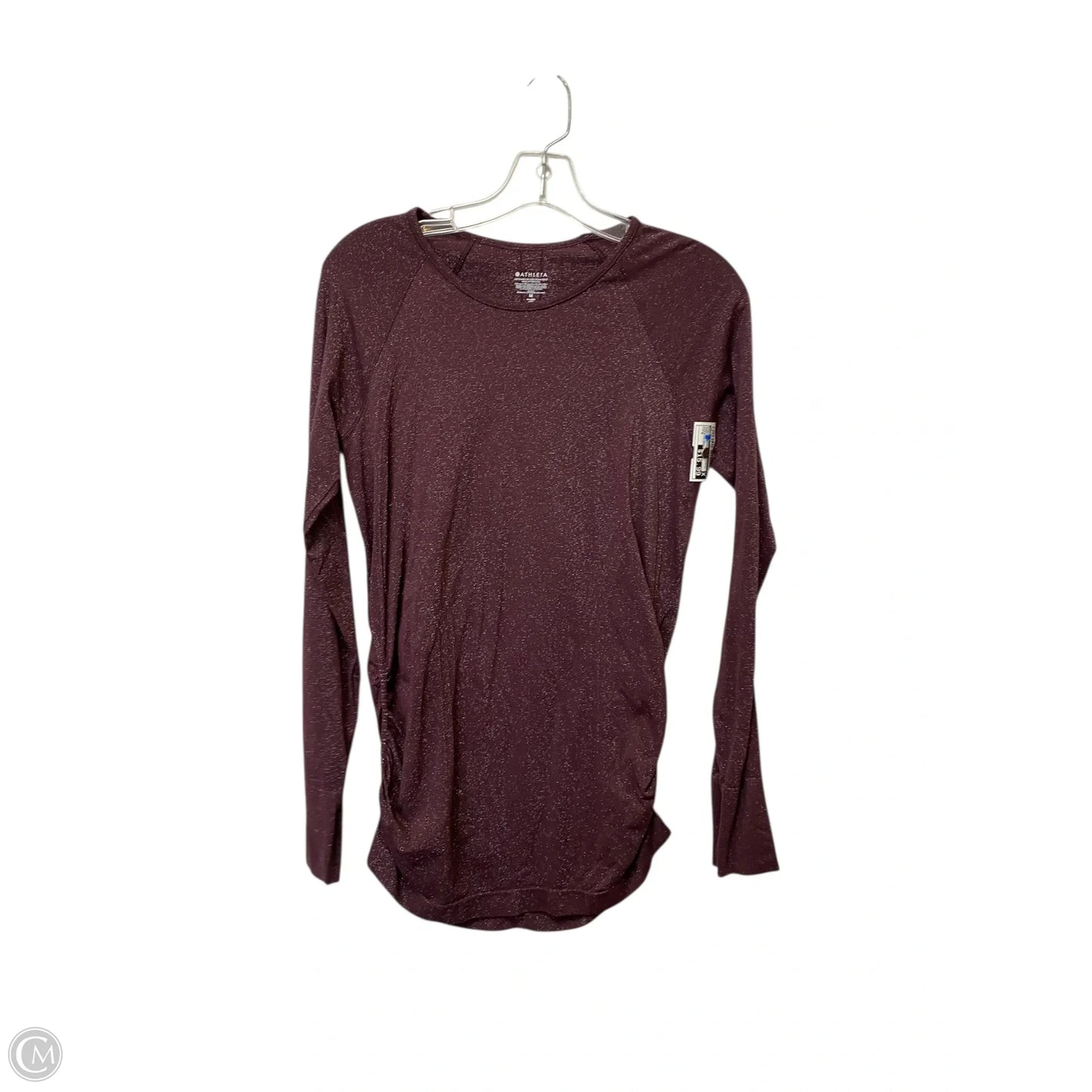 Athletic Top Long Sleeve Crewneck By Athleta In Purple, Size: M