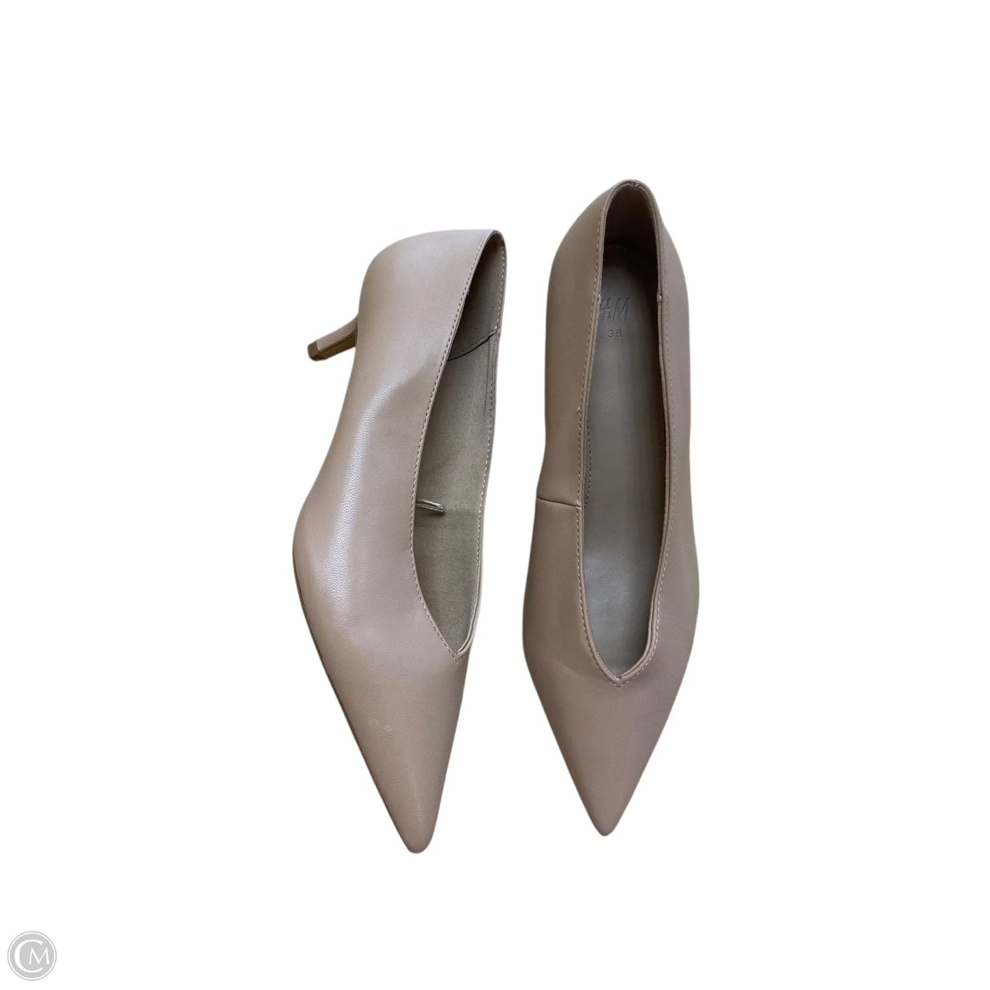 Shoes Heels Kitten By H&m In Tan, Size: 6
