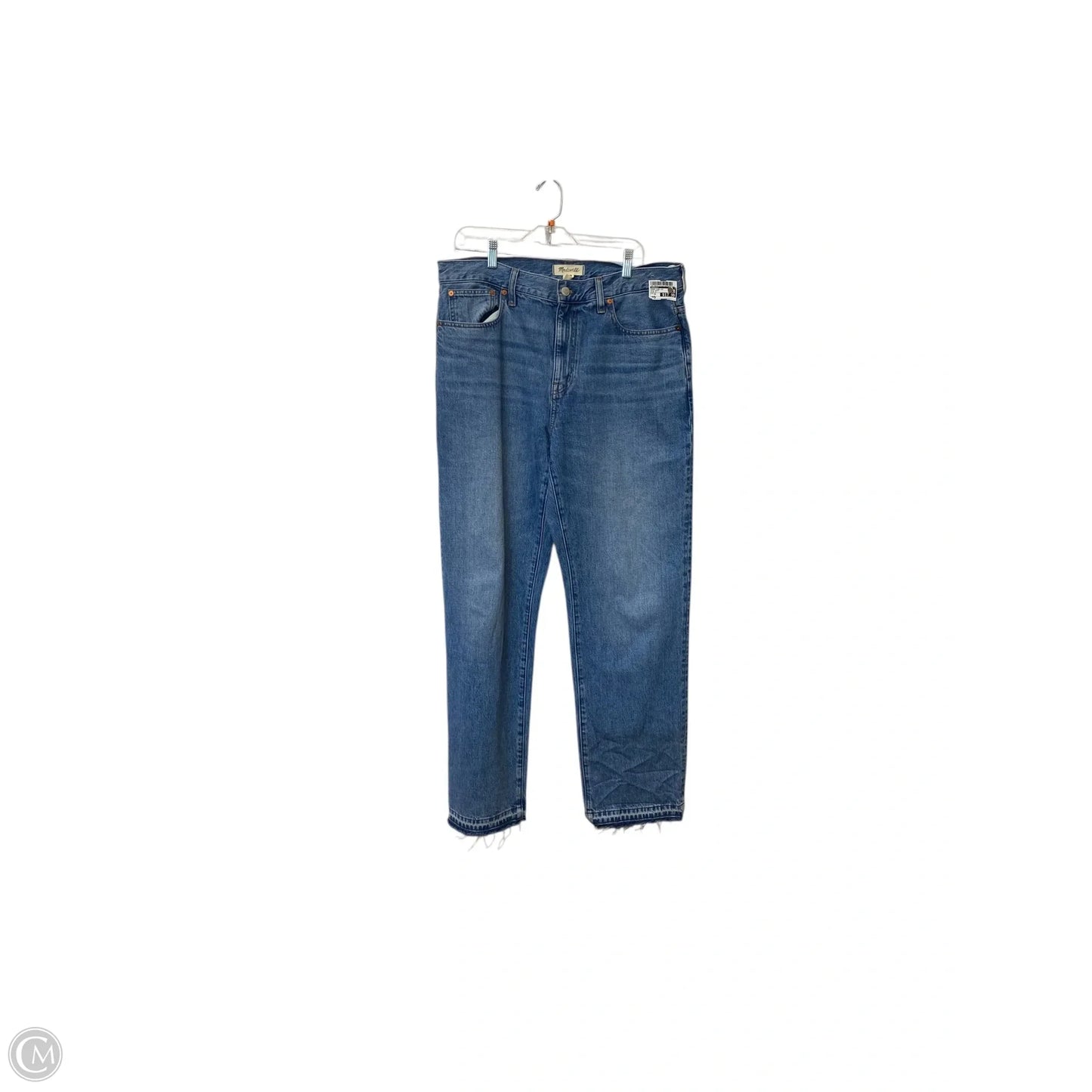 Jeans Wide Leg By Madewell In Blue Denim, Size: 10
