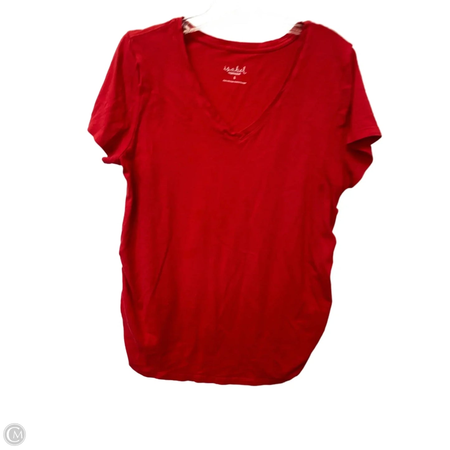 Top Short Sleeve Basic By Ingrid & Isabel In Red, Size: L