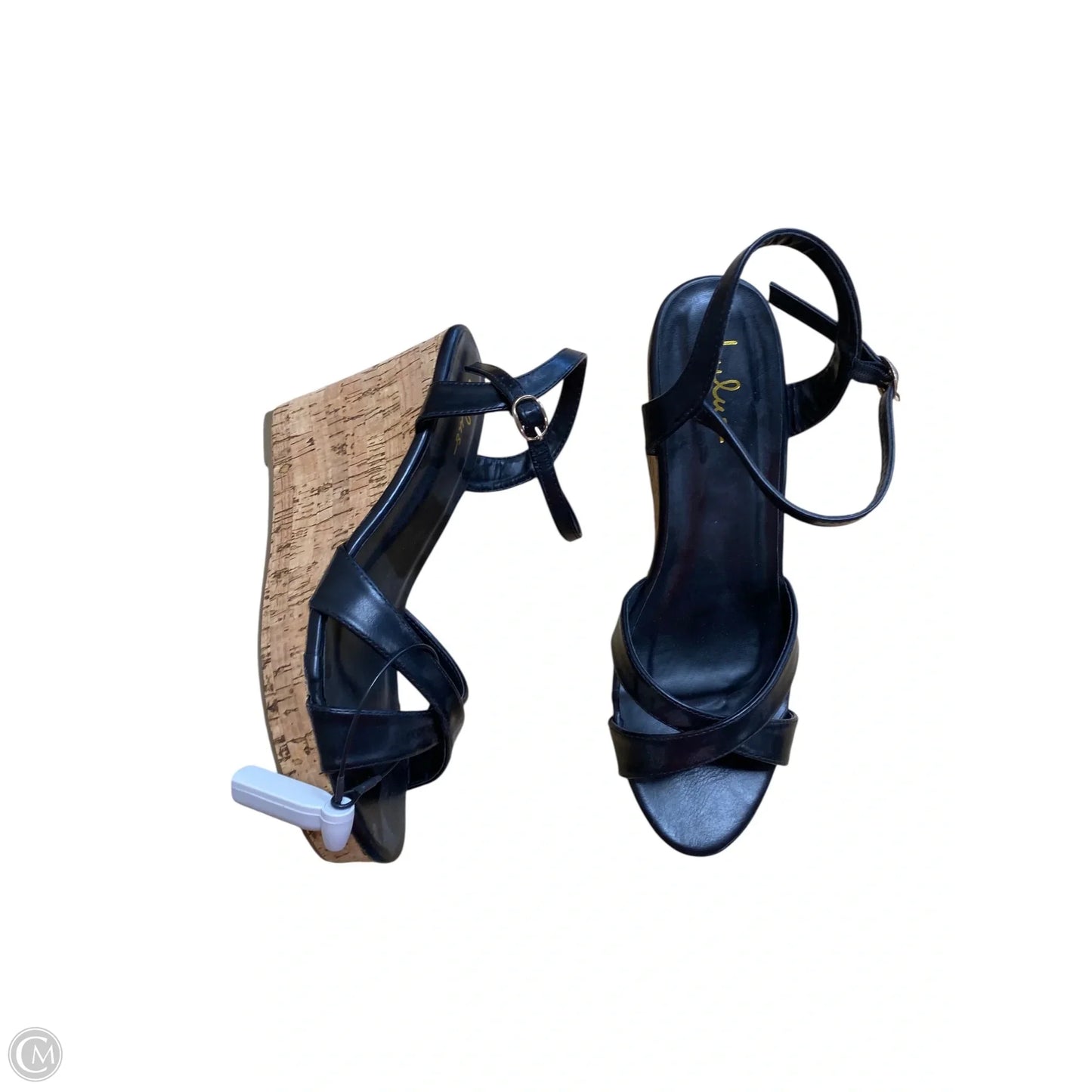 Shoes Heels Wedge By Lulus In Black, Size: 9