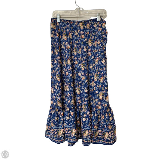 Skirt Maxi By Max Studio In Blue, Size: M