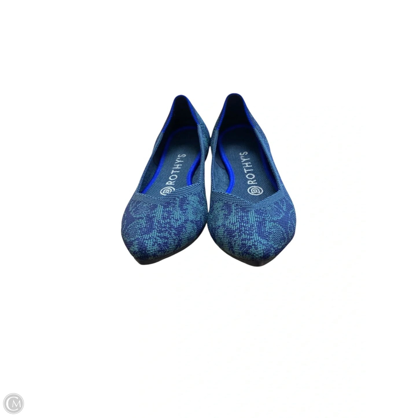 Shoes Flats By Rothys In Blue & Green, Size: 6.5