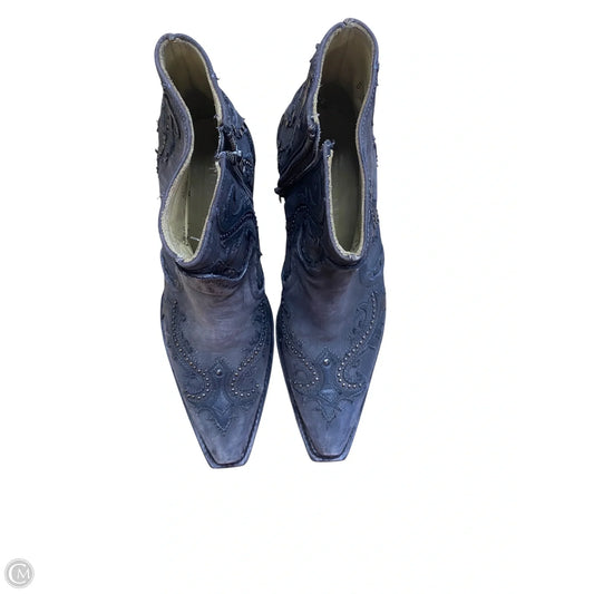Boots Ankle Heels By Corral In Grey, Size: 8