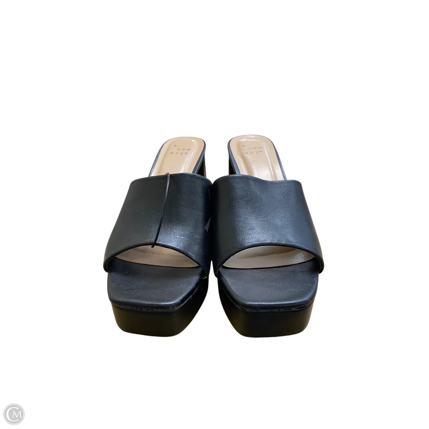 Sandals Heels Block By A New Day In Black, Size: 8.5