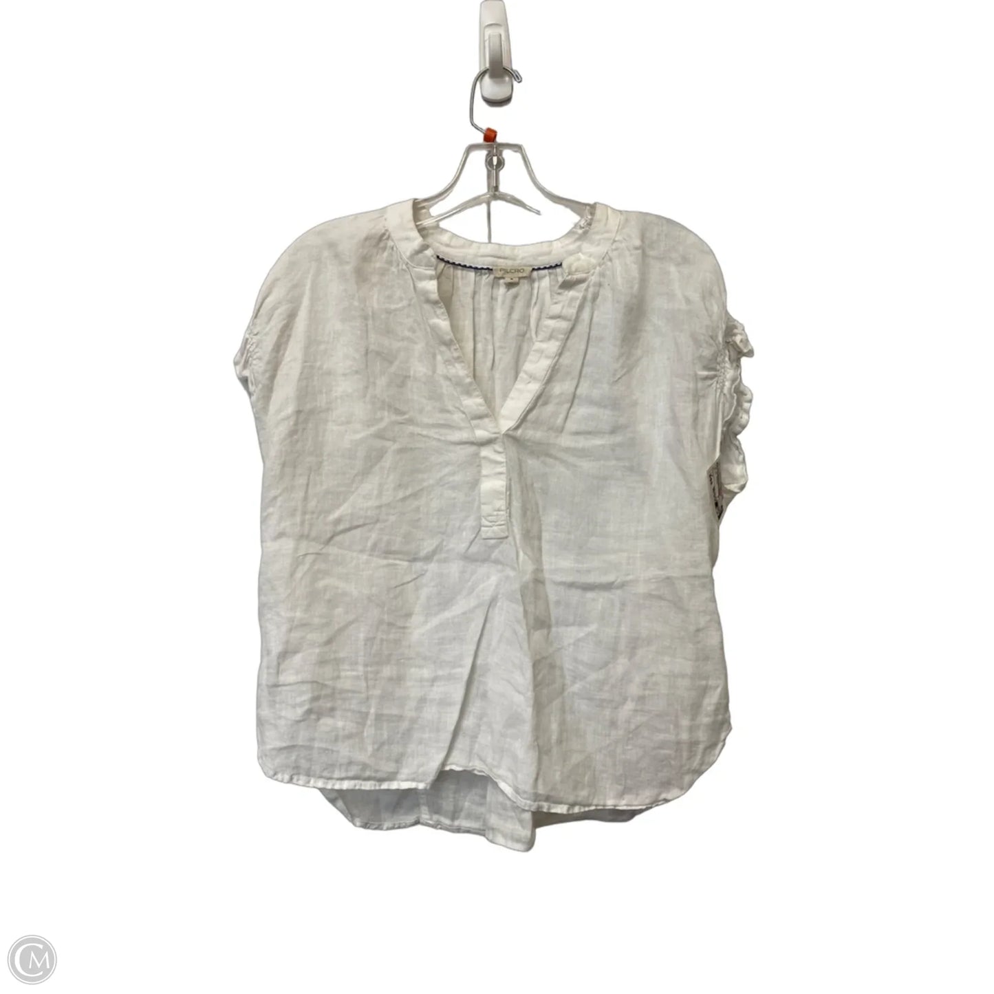 Top Short Sleeve Basic By Pilcro In White, Size: M