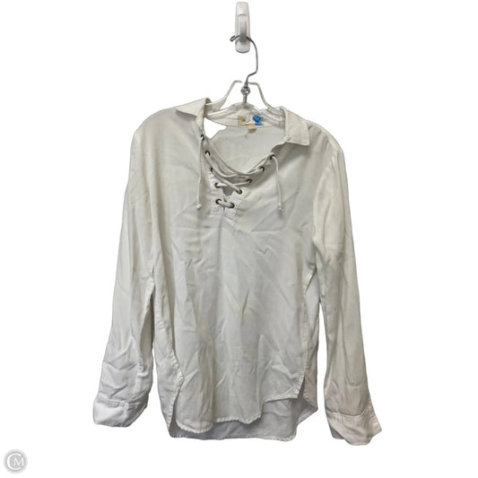 Top Long Sleeve Basic By Cloth And Stone In White, Size: Xs