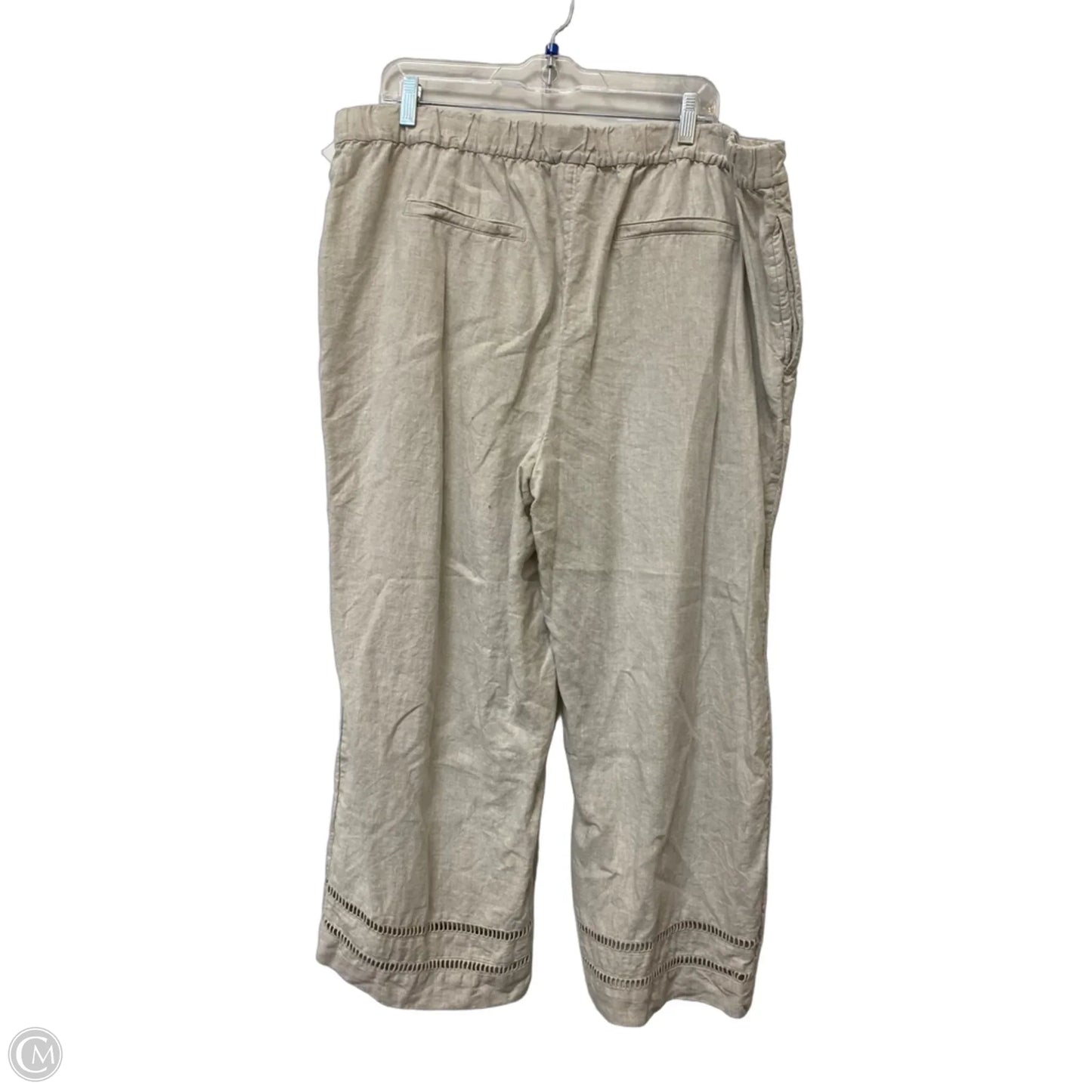 Pants Linen By Chicos In Brown, Size: L