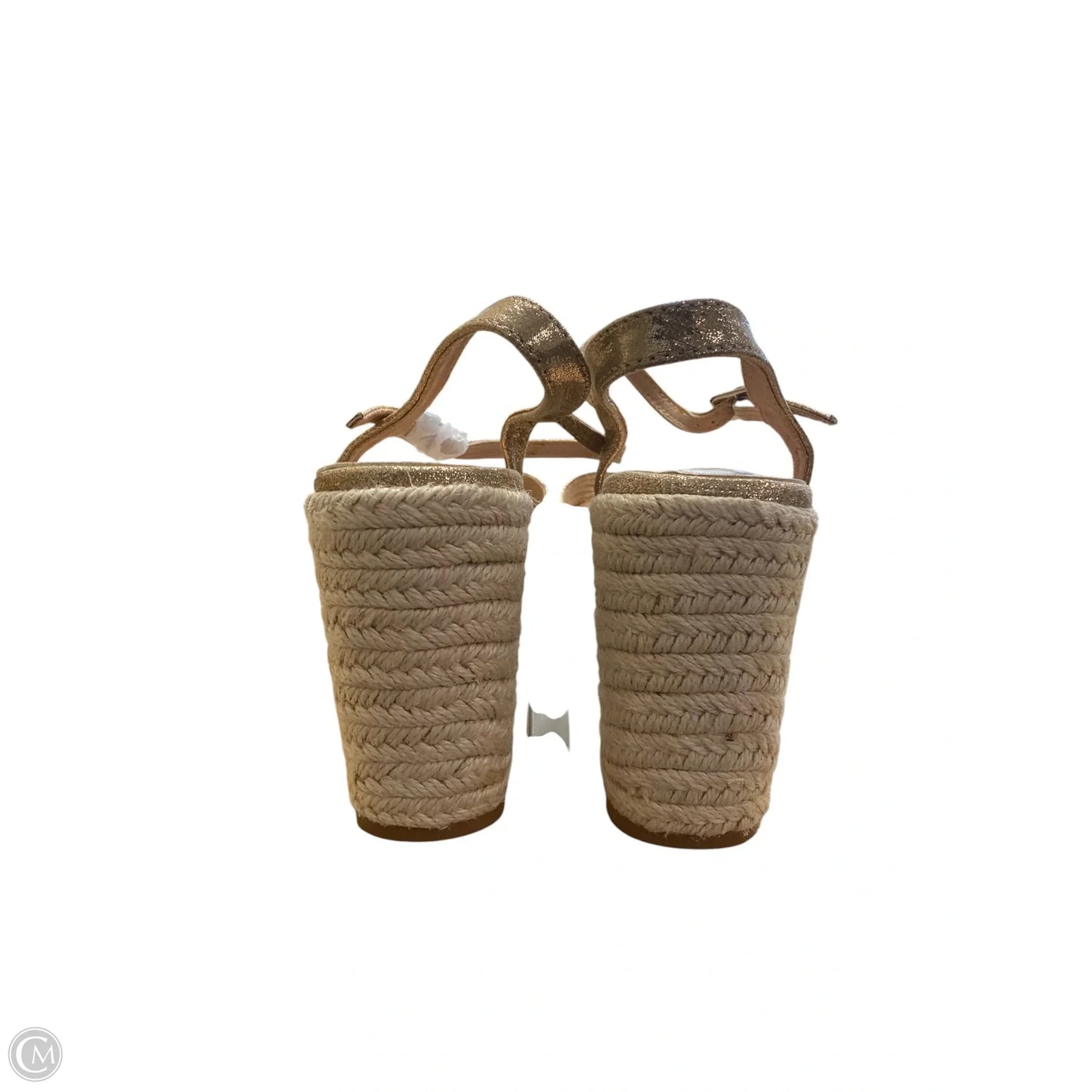 Sandals Heels Wedge By Cma In Brown, Size: 8.5