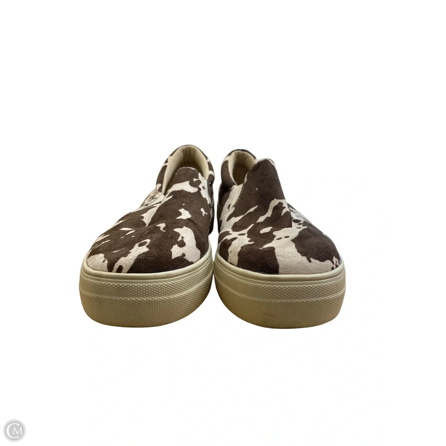 Shoes Flats By Soda In Brown & Cream, Size: 7.5