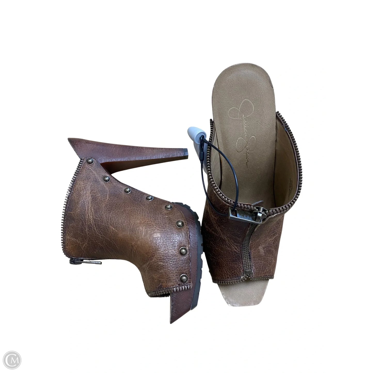 Shoes Heels Stiletto By Jessica Simpson In Brown, Size: 8.5