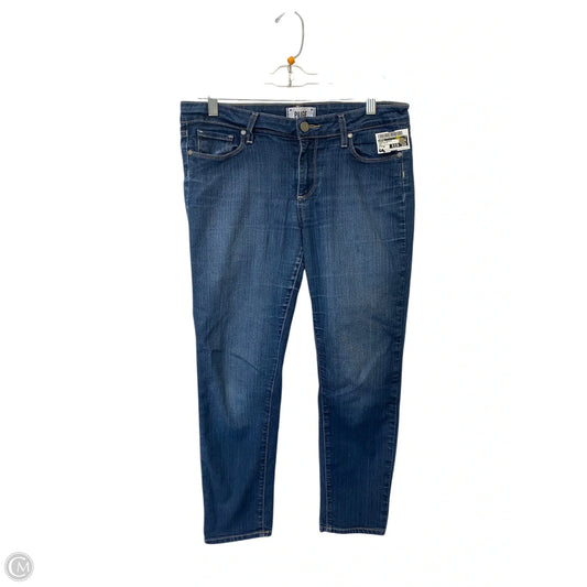 Jeans Straight By Paige In Blue Denim, Size: 30