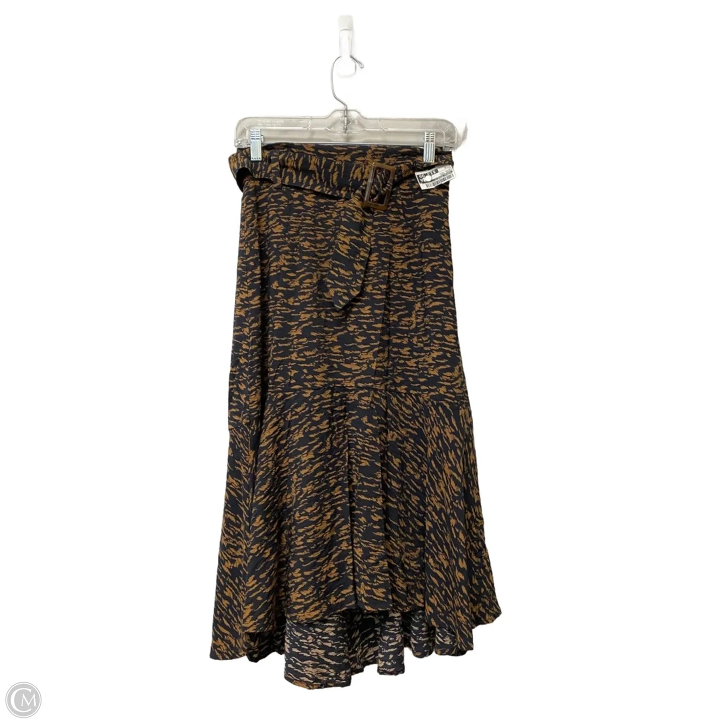 Skirt Midi By Banana Republic In Animal Print, Size: 0