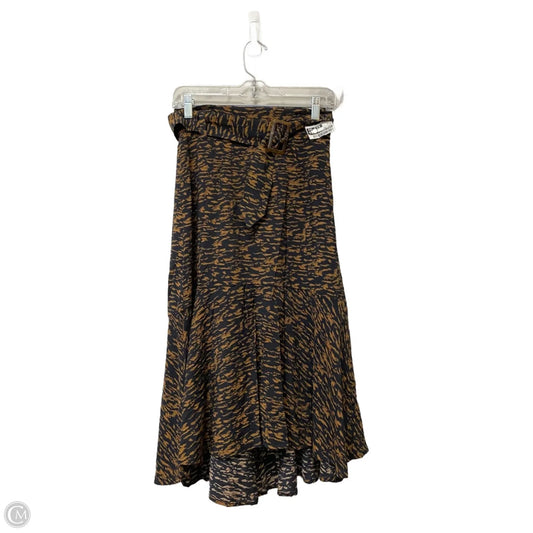 Skirt Midi By Banana Republic In Animal Print, Size: 0