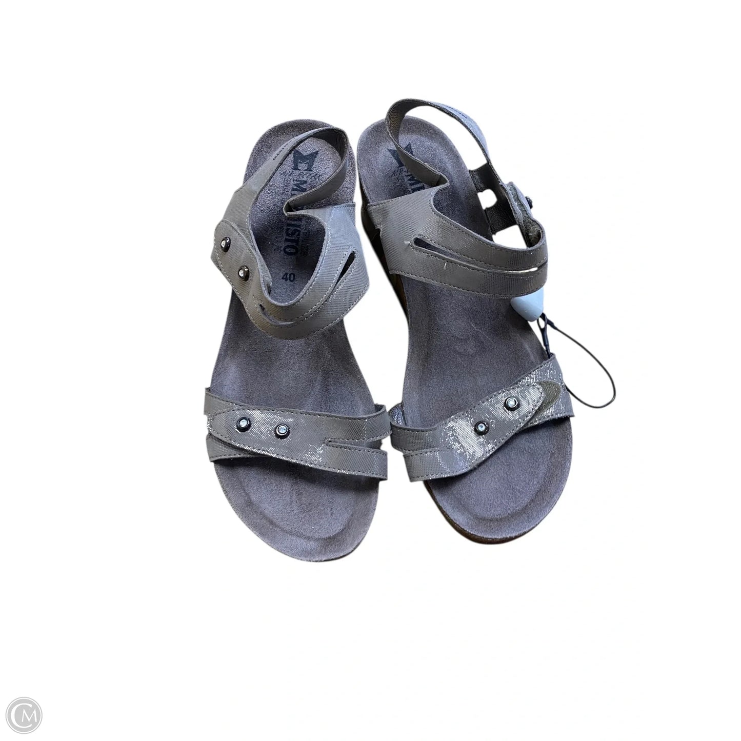 Shoes Heels Block By Mephisto In Bronze, Size: 10