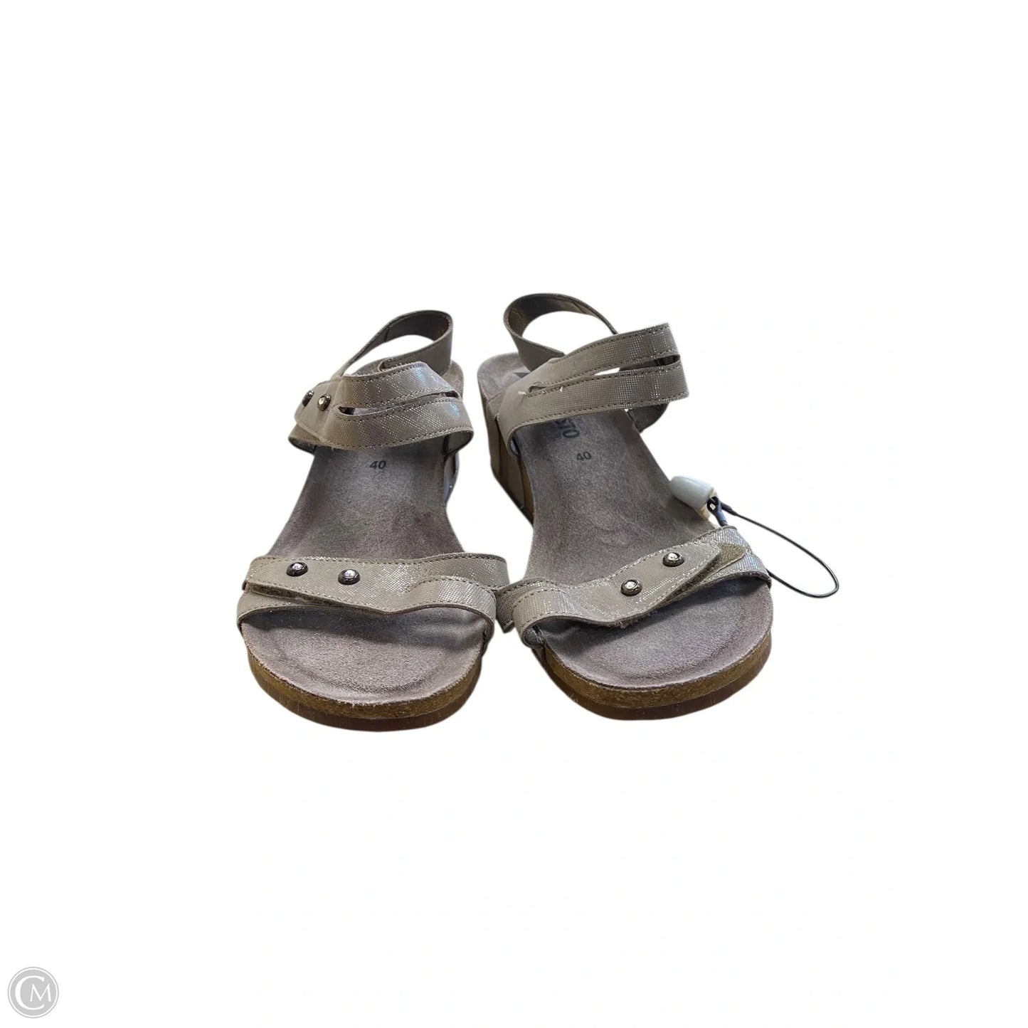 Shoes Heels Block By Mephisto In Bronze, Size: 10