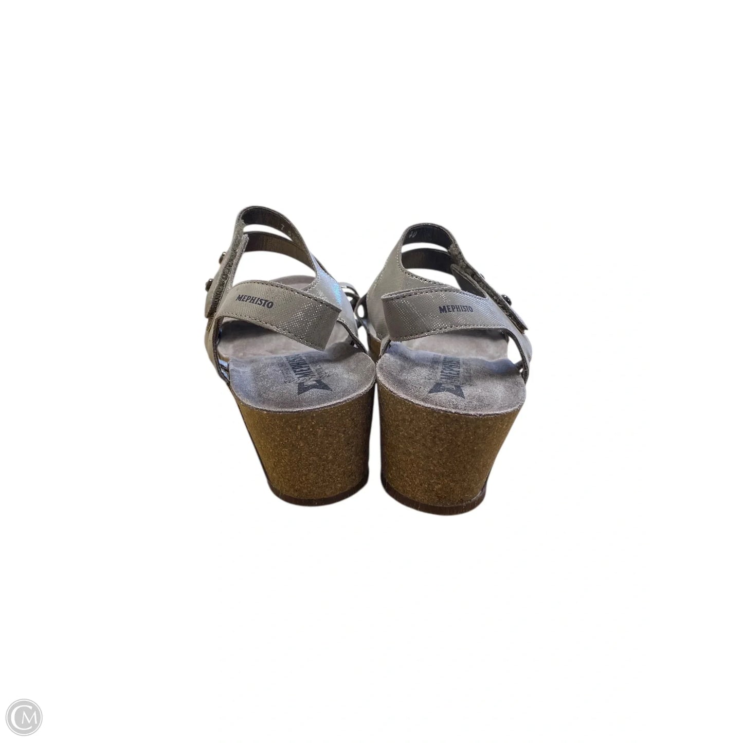 Shoes Heels Block By Mephisto In Bronze, Size: 10