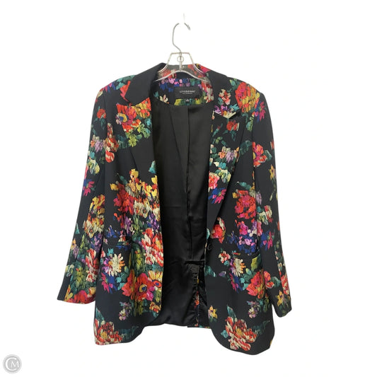 Blazer By Liverpool In Floral Print, Size: M