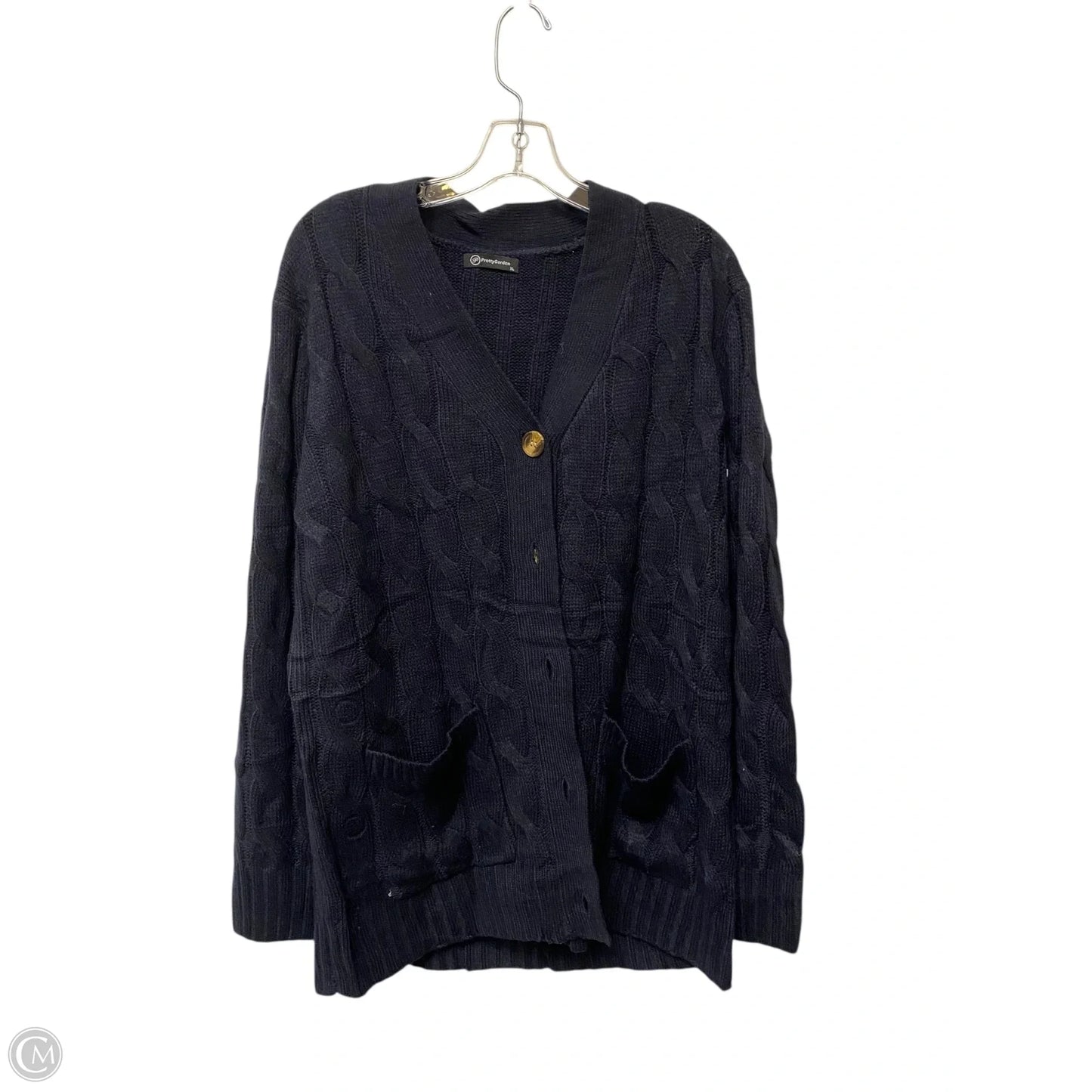 Cardigan By Prettygarden In Black, Size: Xl