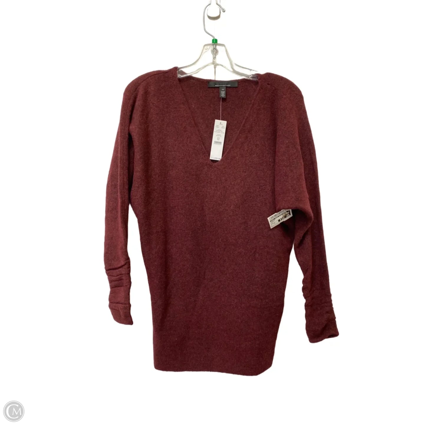 Sweater By White House Black Market In Maroon, Size: Xs