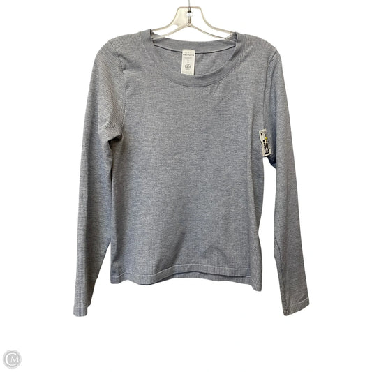 Athletic Top Long Sleeve Crewneck By Athleta In Grey, Size: Xl