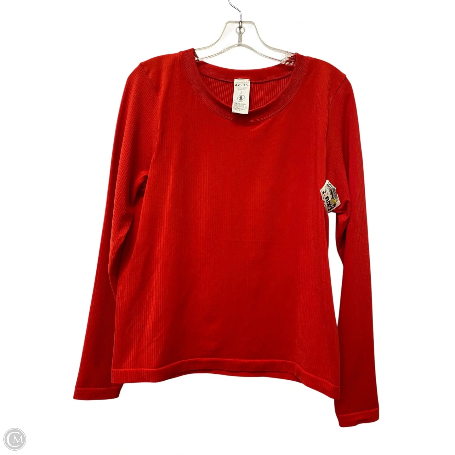 Athletic Top Long Sleeve Crewneck By Athleta In Red, Size: Xl