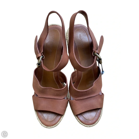 Shoes Heels Wedge By Cmb In Brown, Size: 8.5