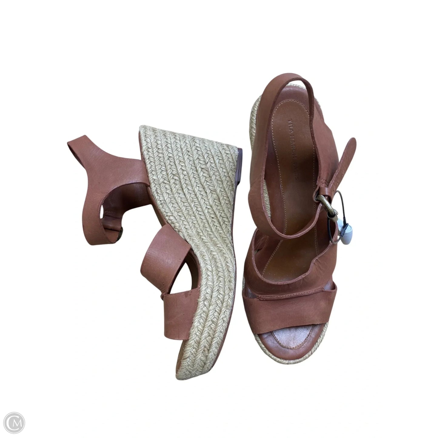 Shoes Heels Wedge By Cmb In Brown, Size: 8.5