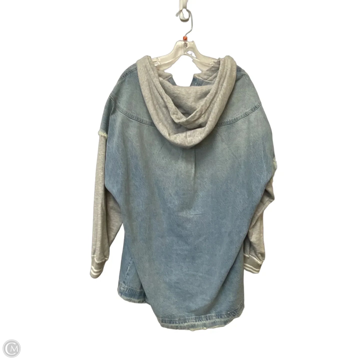 Jacket Shirt By We The Free In Blue Denim, Size: S