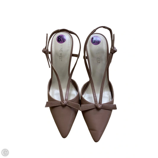 Shoes Heels Kitten By Nine West In Beige, Size: 8.5