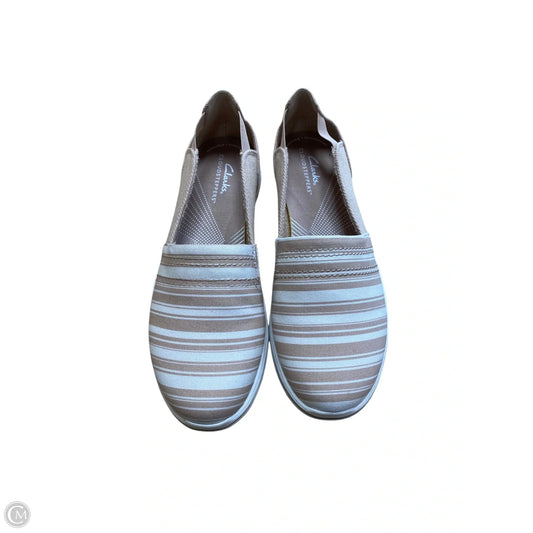 Shoes Flats By Clarks In Striped Pattern, Size: 8