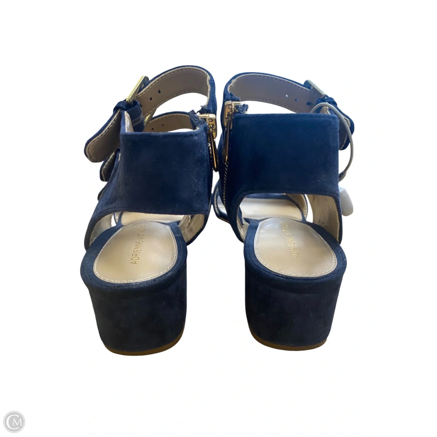 Shoes Heels Block By Adrienne Vittadini In Blue, Size: 8