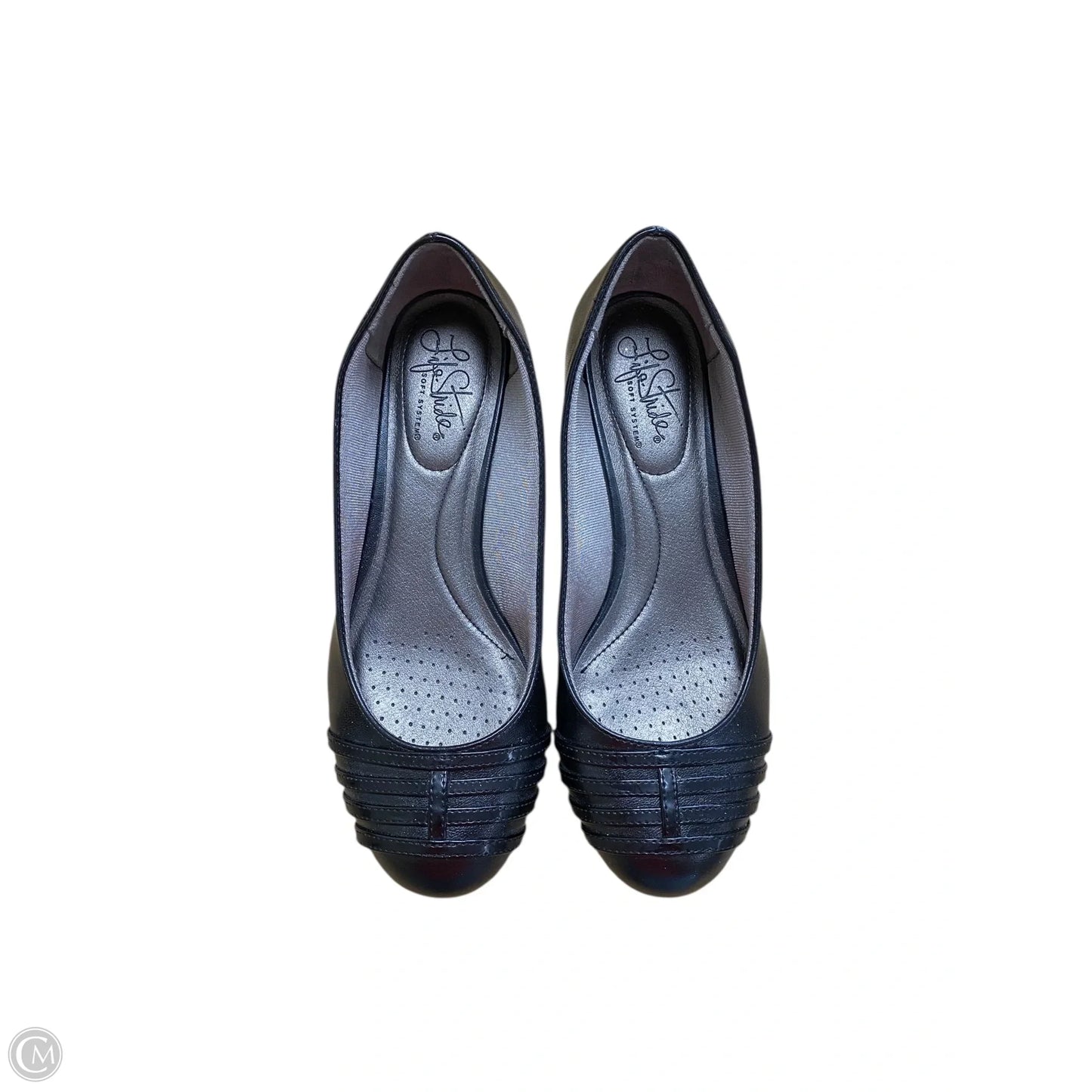 Shoes Heels Wedge By Life Stride In Black, Size: 7