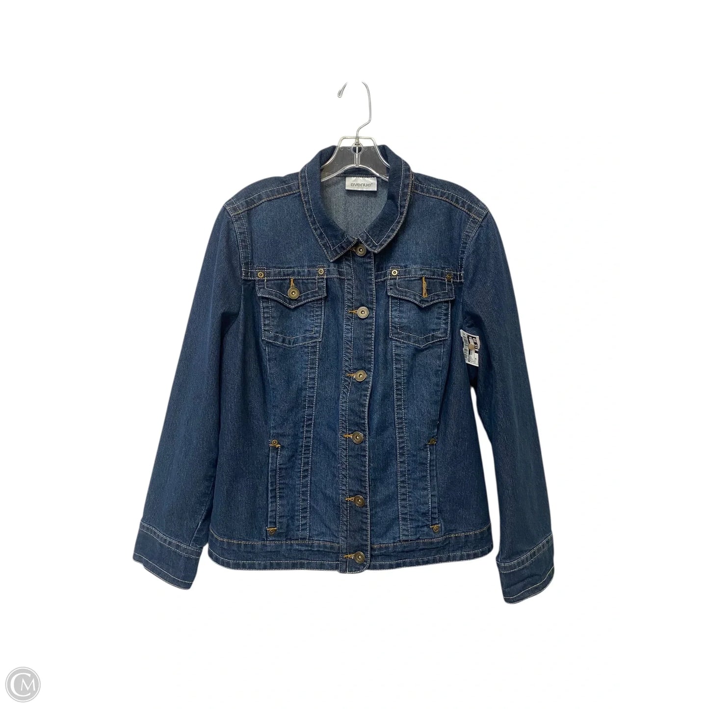 Jacket Denim By Avenue In Blue, Size: 14