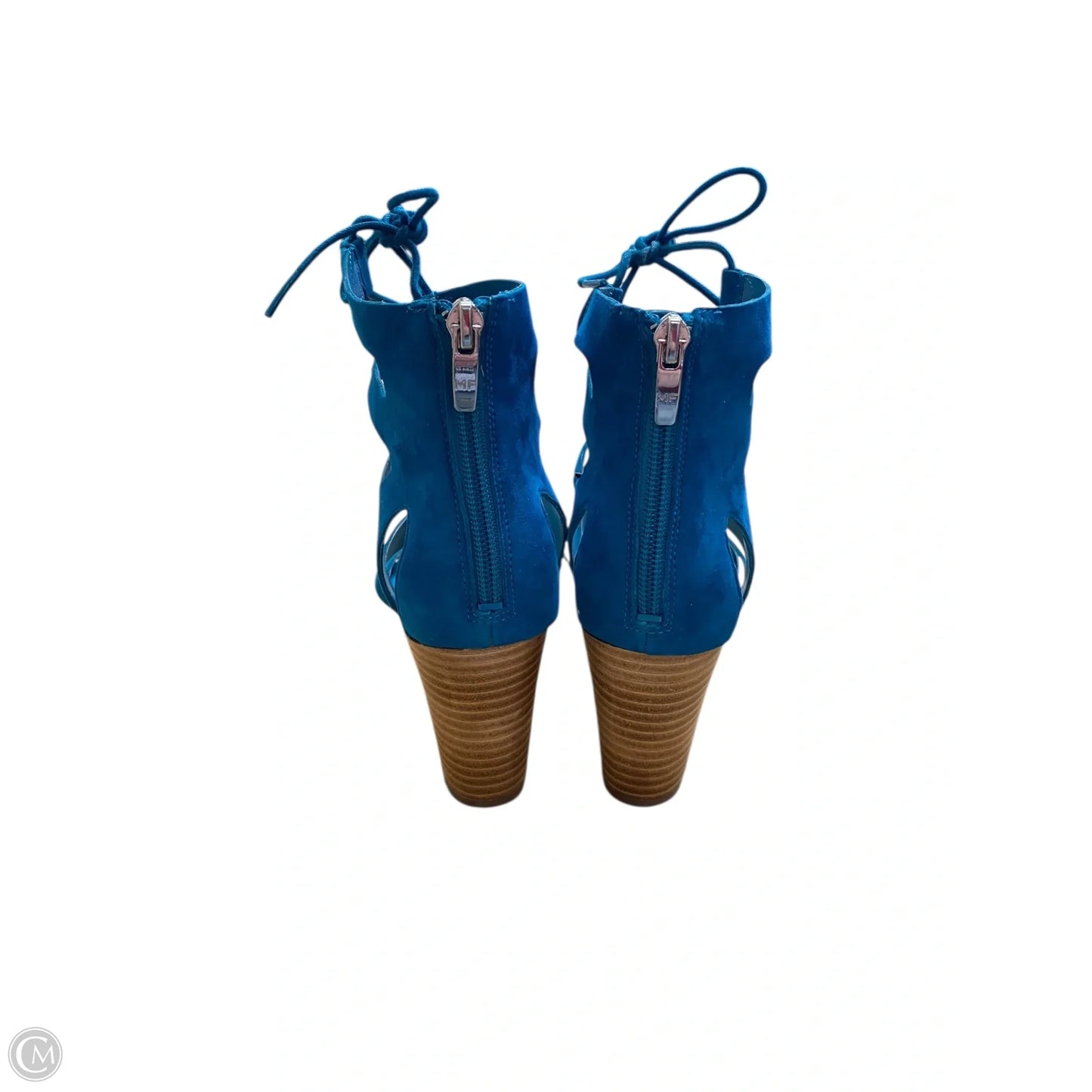 Shoes Heels Block By Marc Fisher In Blue, Size: 9