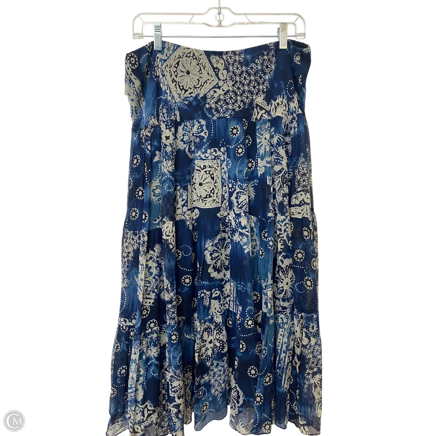 Skirt Maxi By Lauren By Ralph Lauren In Blue, Size: L