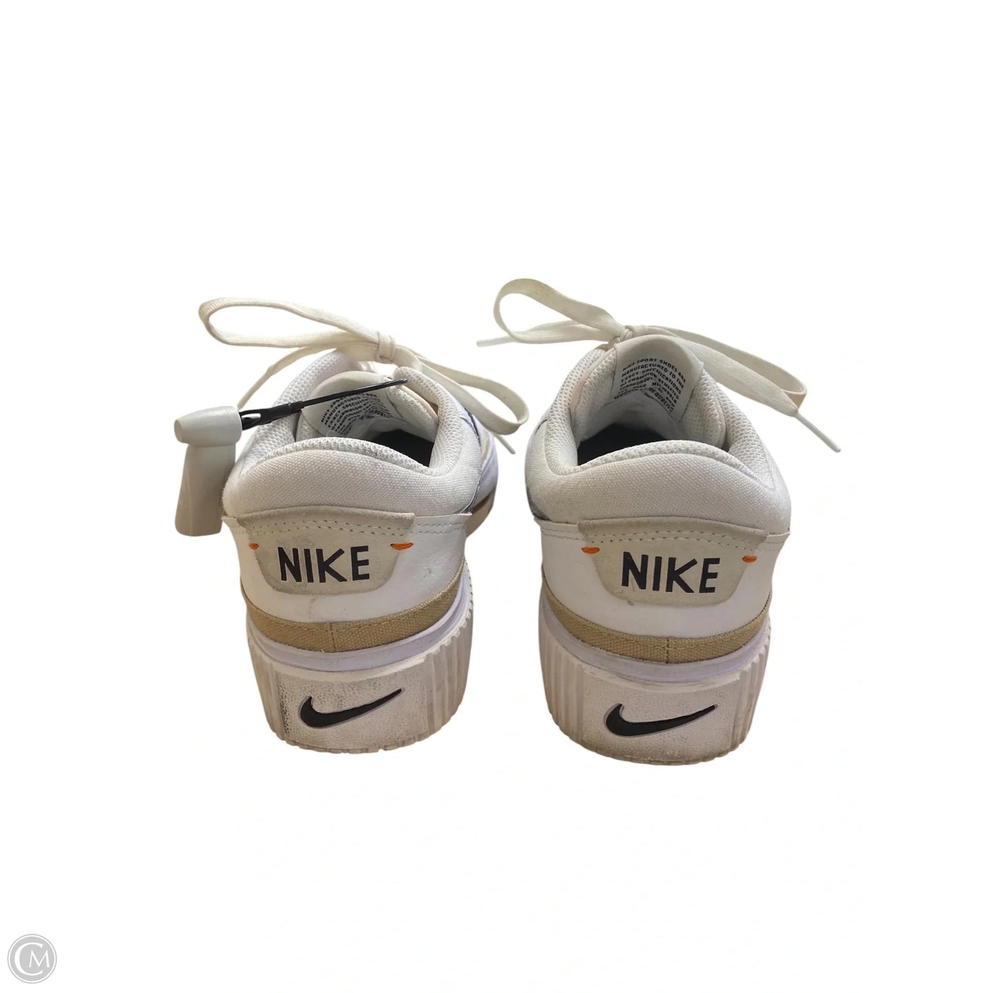 Shoes Athletic By Nike In White, Size: 8.5