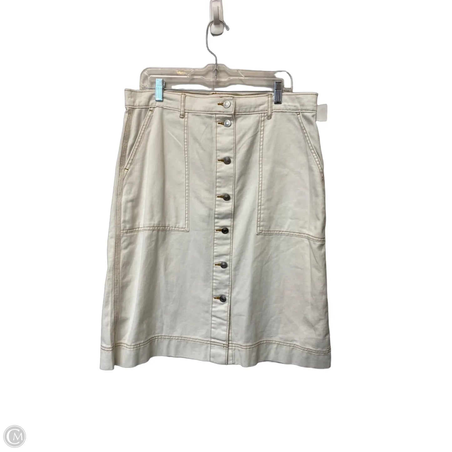 Skirt Midi By Free Assembly In White, Size: 14