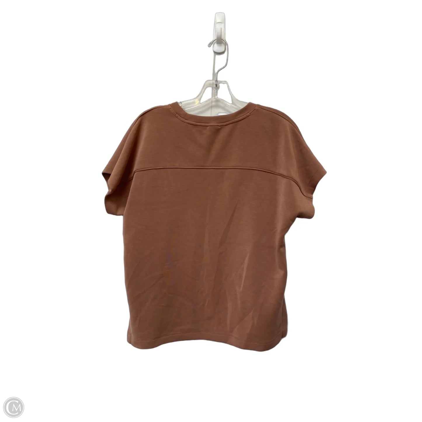 Top 2pc Short Sleeve By Members Mark In Brown, Size: M