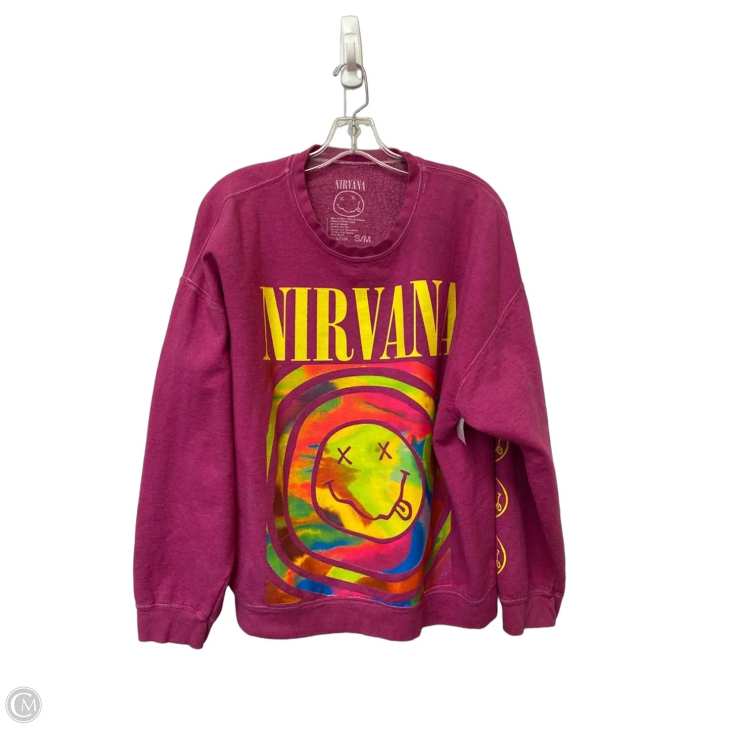 Sweatshirt Crewneck By Clothes Mentor In Pink, Size: M