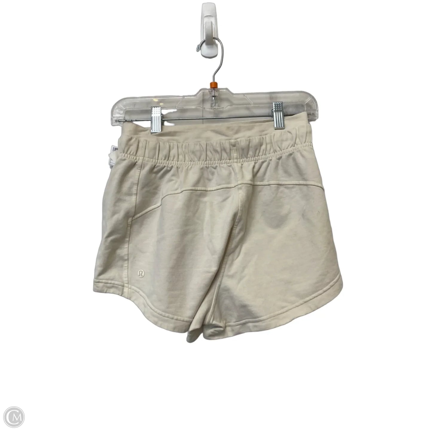 Athletic Shorts By Lululemon In Cream, Size: 4